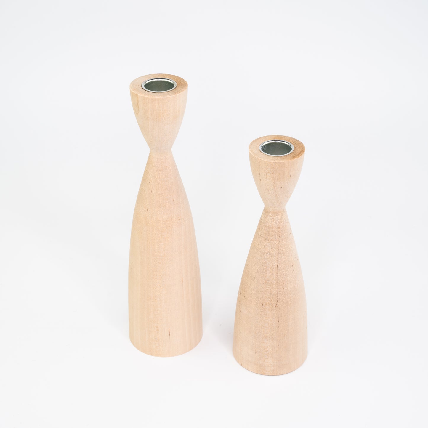 Nordic Wood Candlesticks-Löv Flowers