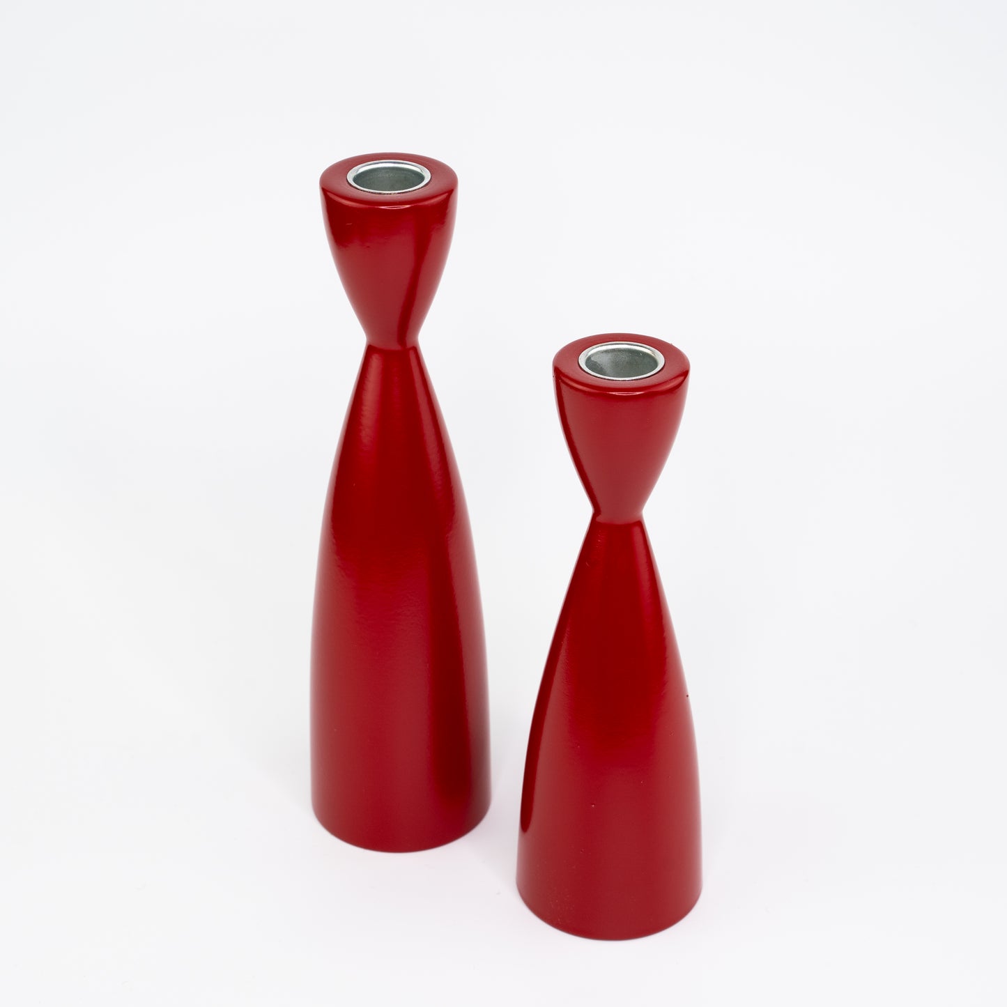 Nordic Wood Candlesticks-Löv Flowers