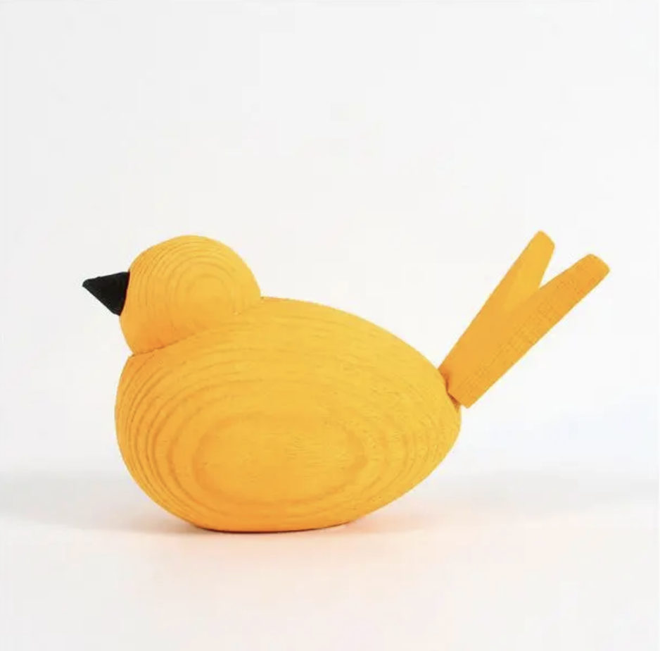 Swedish Wooden Birds-Löv Flowers