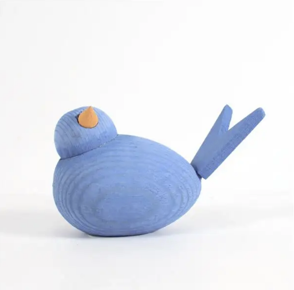 Swedish Wooden Birds-Löv Flowers