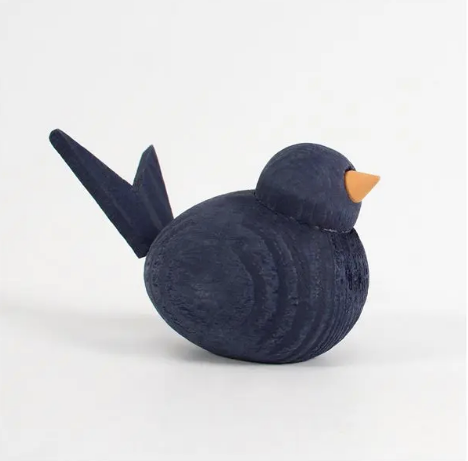 Swedish Wooden Birds-Löv Flowers