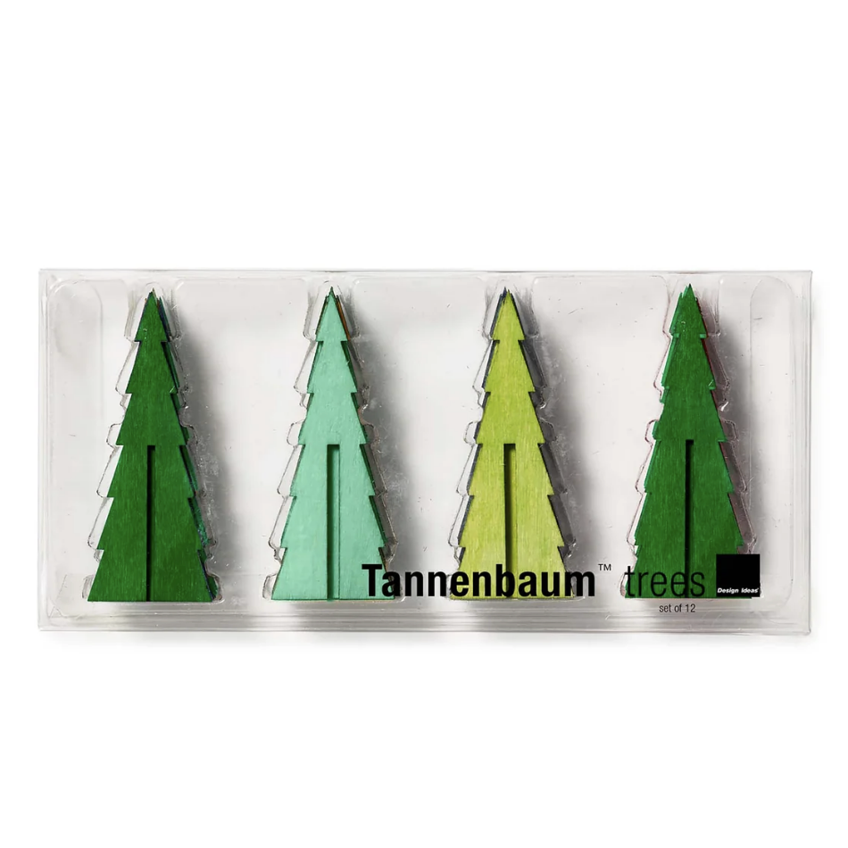 Tannenbaum Itty Trees (3 inches - Set of 12)-Löv Flowers