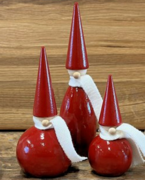 Wooden Ball Tomte-Löv Flowers