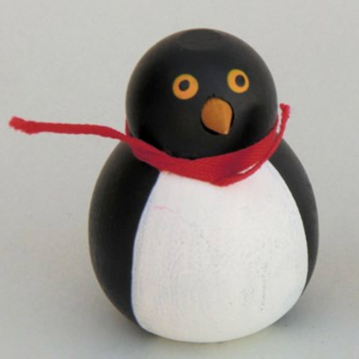 Wooden Penguins-Löv Flowers