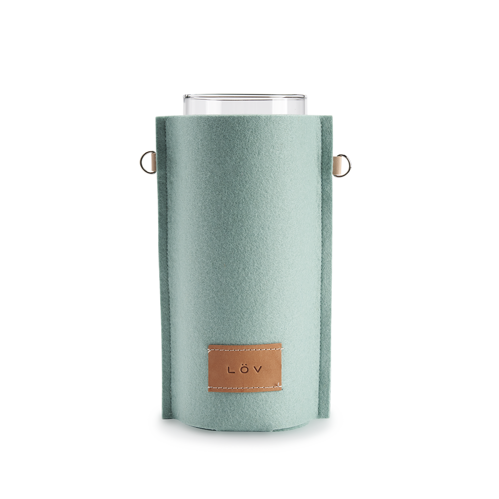 Älska Vase | Glacier-Älska Vase-Löv Flowers