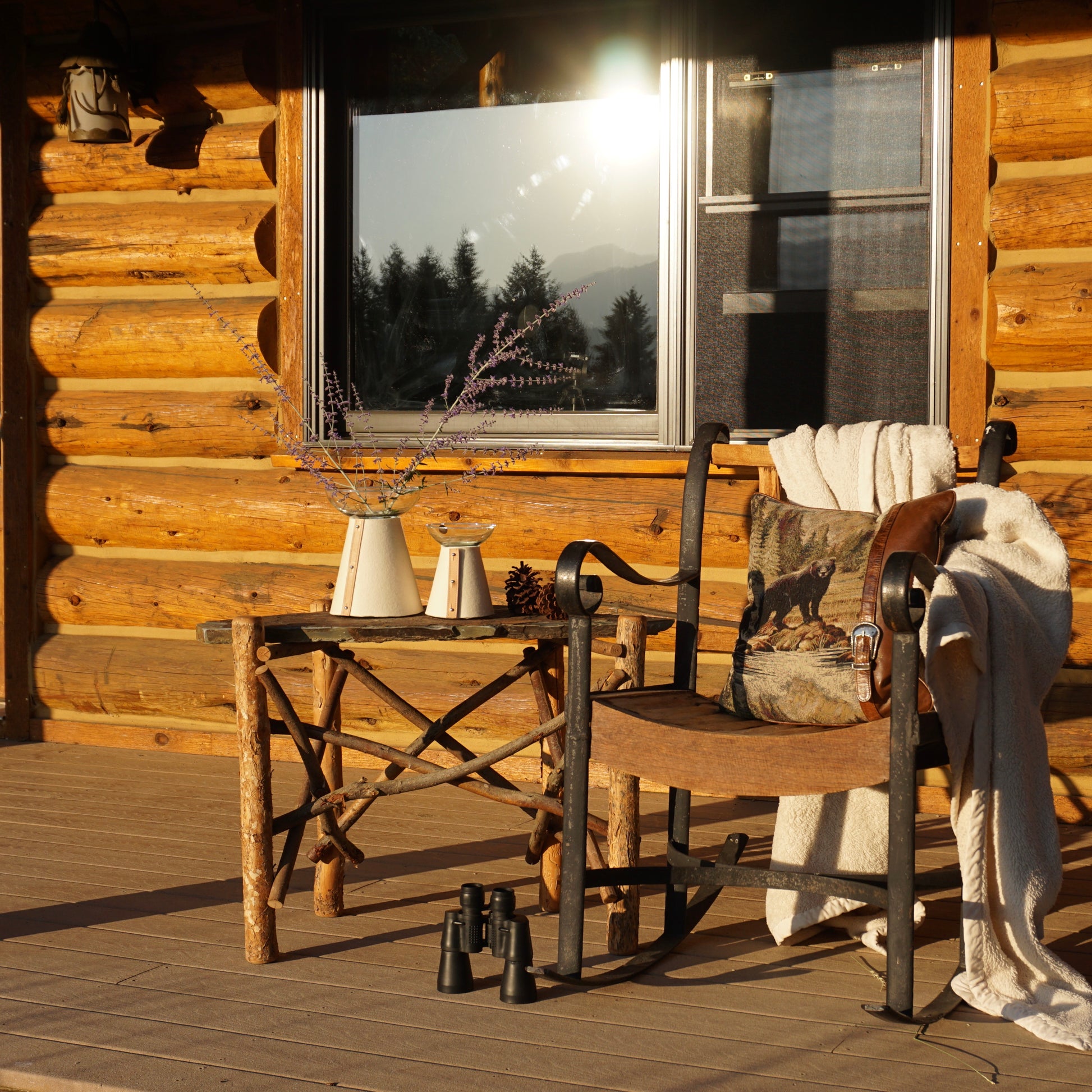 Holmen Vase | Natural Felt-Löv Flowers