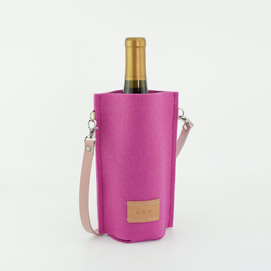 Wine Cozy | Fuschia-Löv Flowers