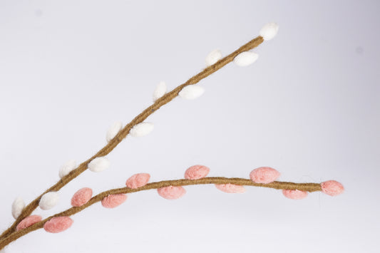 Felt Willow Branches-Löv Flowers