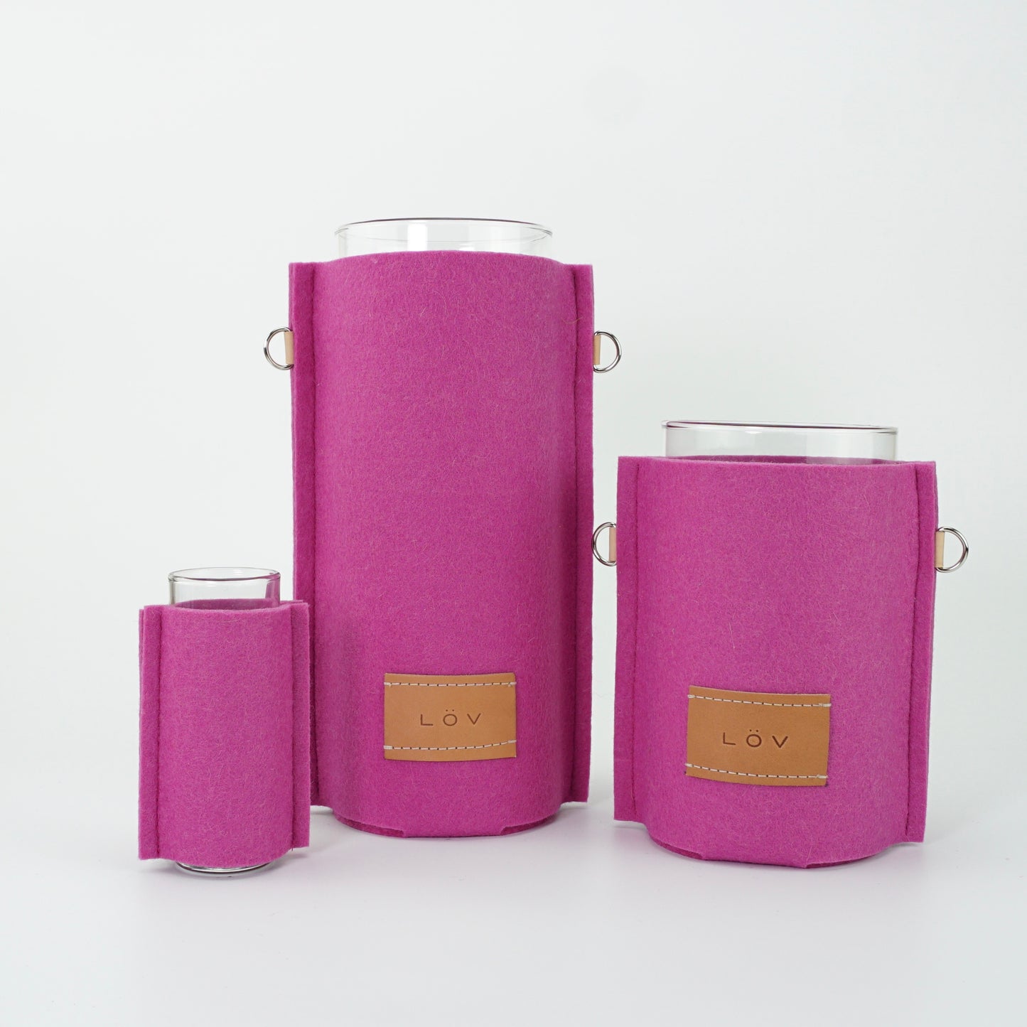 Älska Vase | Fuschia-Älska Vase-Löv Flowers