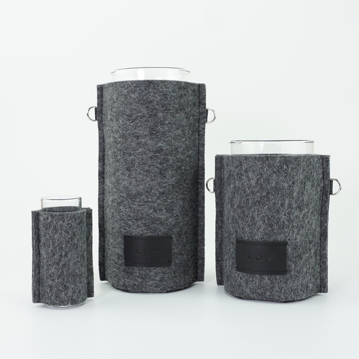 Älska Vase | Slate-Älska Vase-Löv Flowers