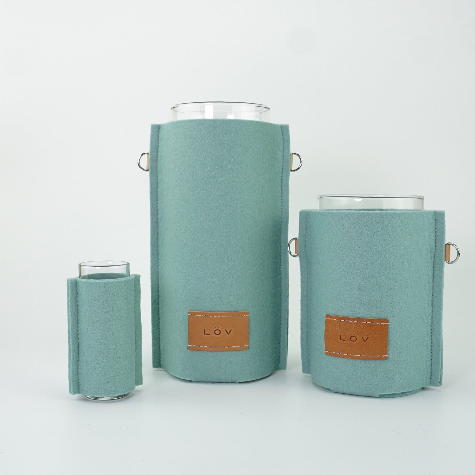 Älska Vase | Glacier-Älska Vase-Löv Flowers