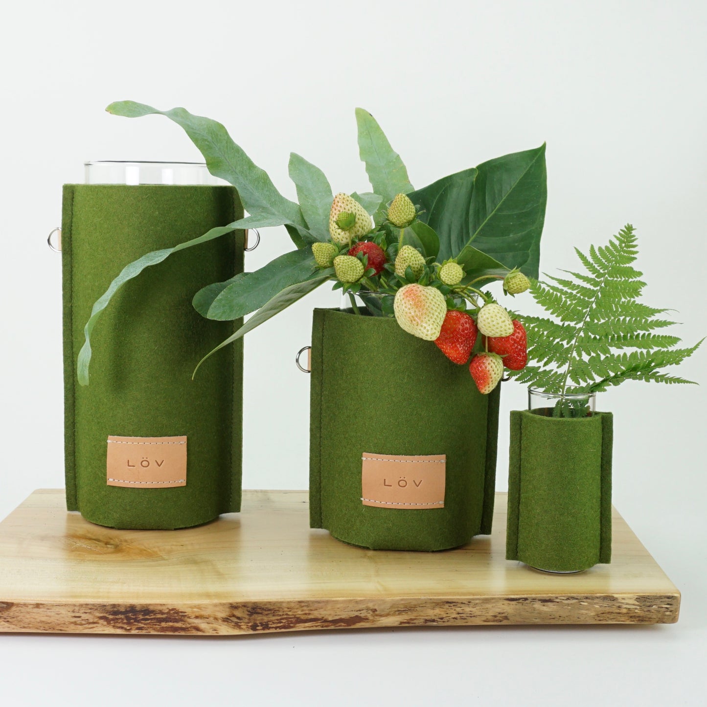 Älska Vase | Moss-Älska Vase-Löv Flowers