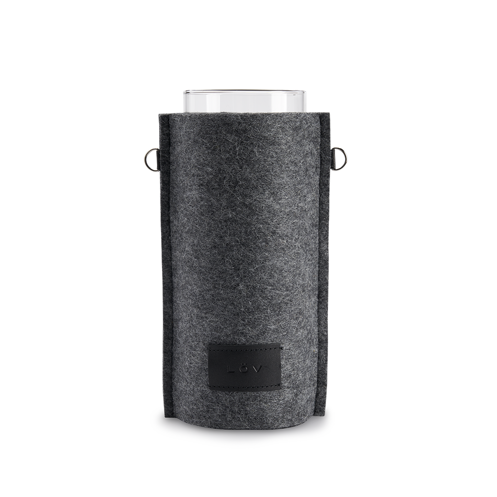 Älska Vase | Slate-Älska Vase-Löv Flowers