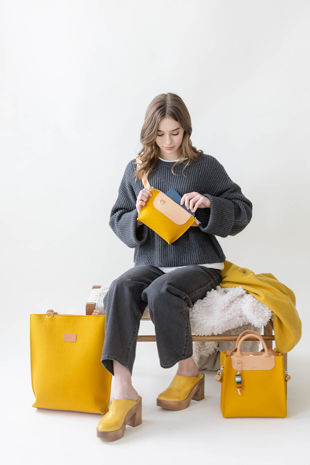 Torsby Tote | Honey-Torsby Tote-Löv Flowers