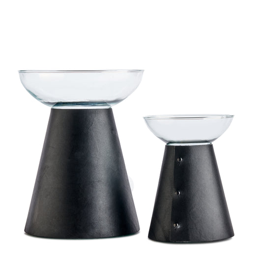Holmen Vase | Black Leather-Löv Flowers