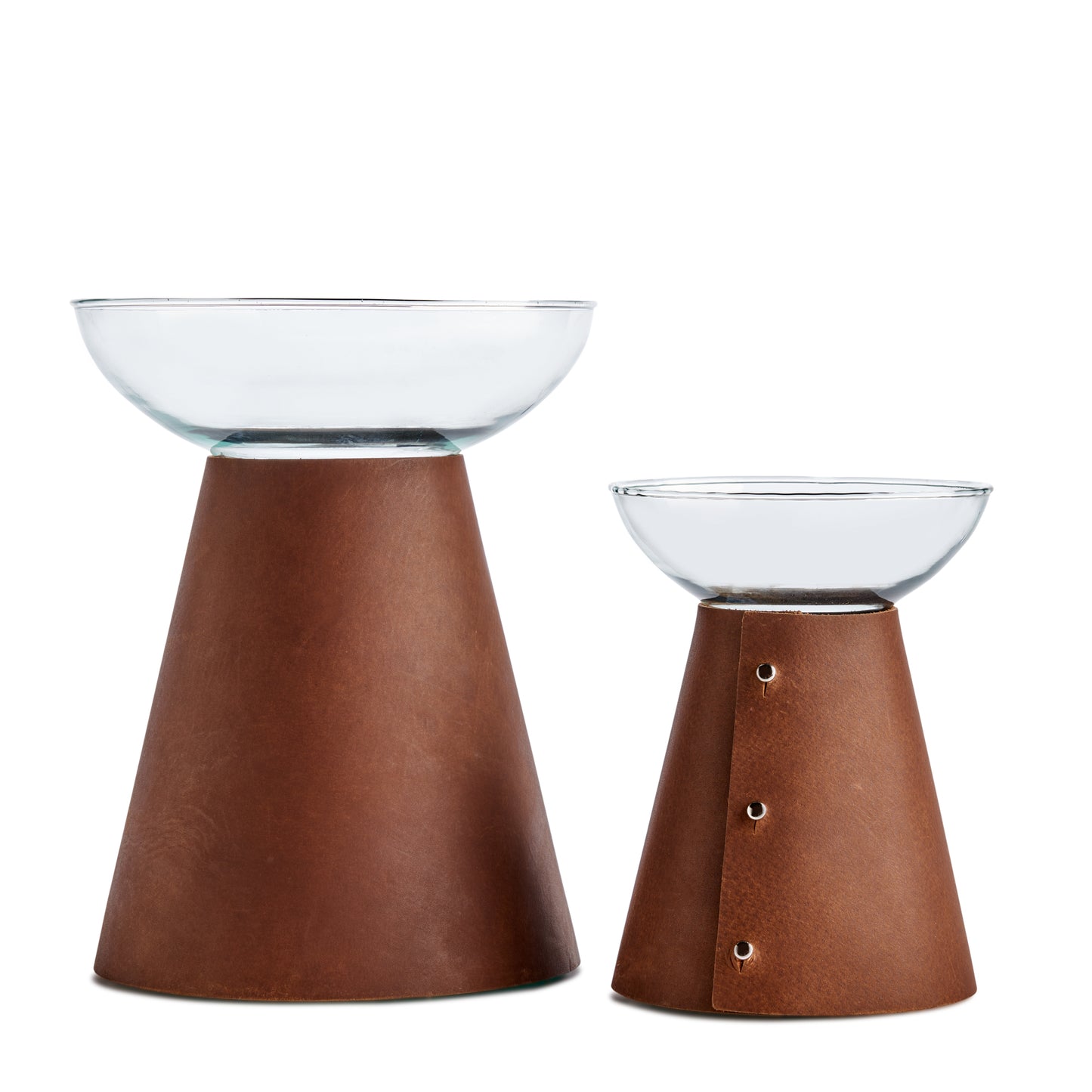 Holmen Vase | Brown Leather-Löv Flowers