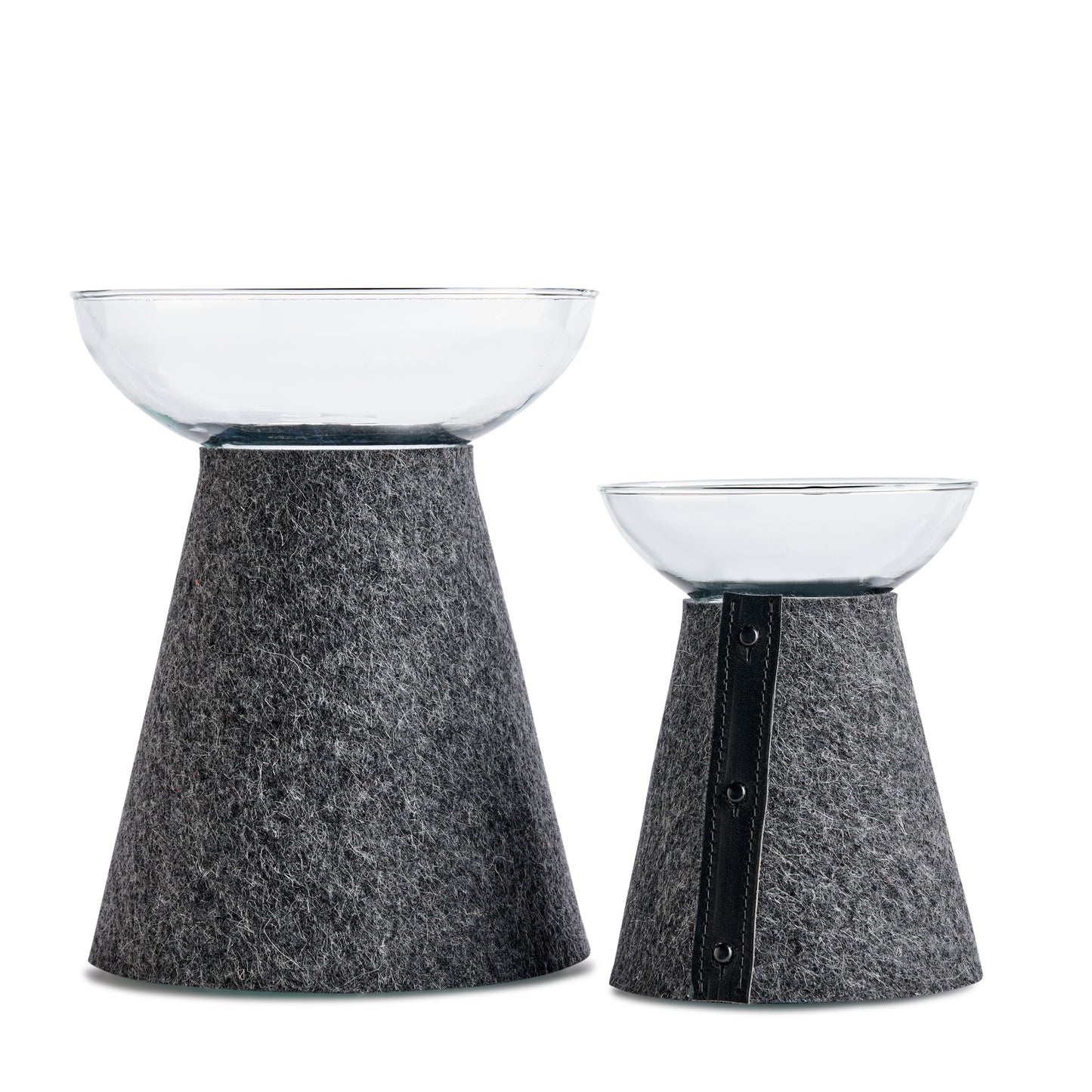 Holmen Vase | Slate Felt-Löv Flowers