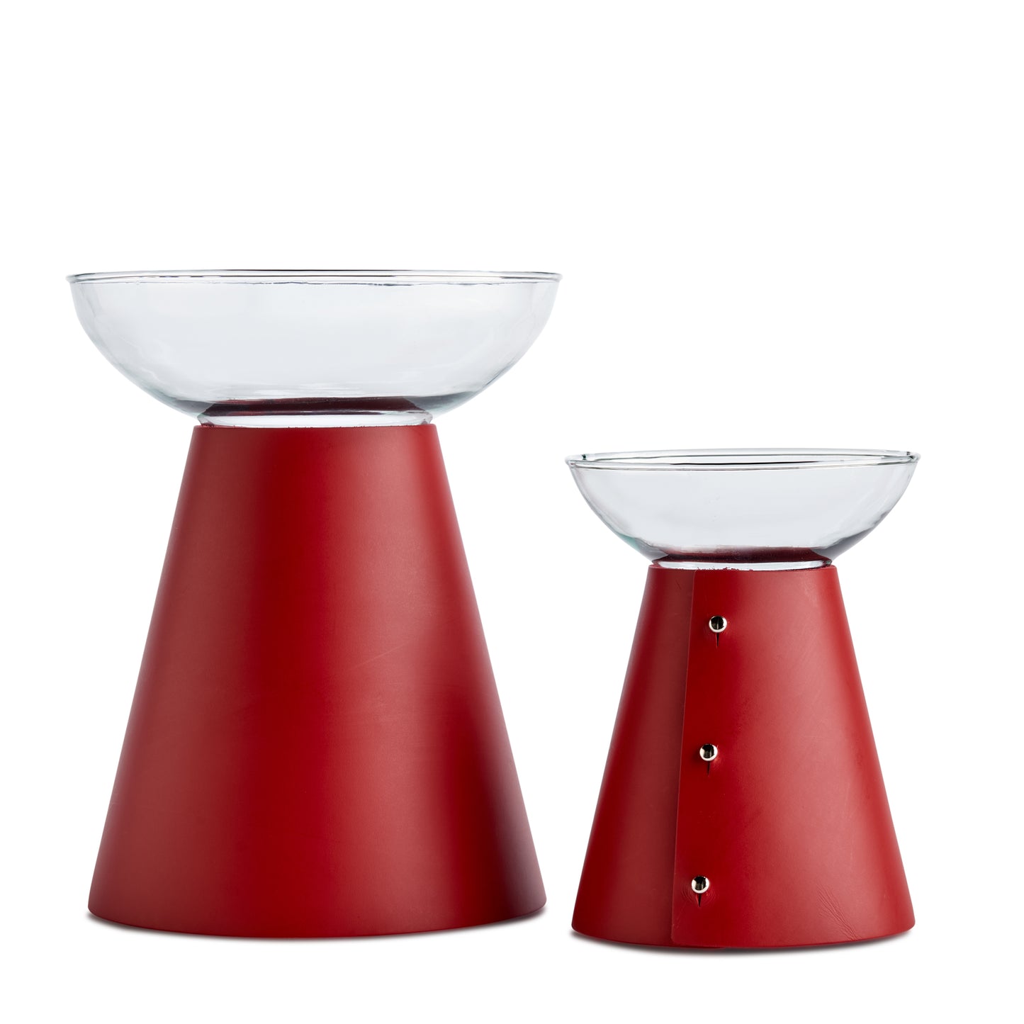 Holmen Vase | Red Leather-Löv Flowers