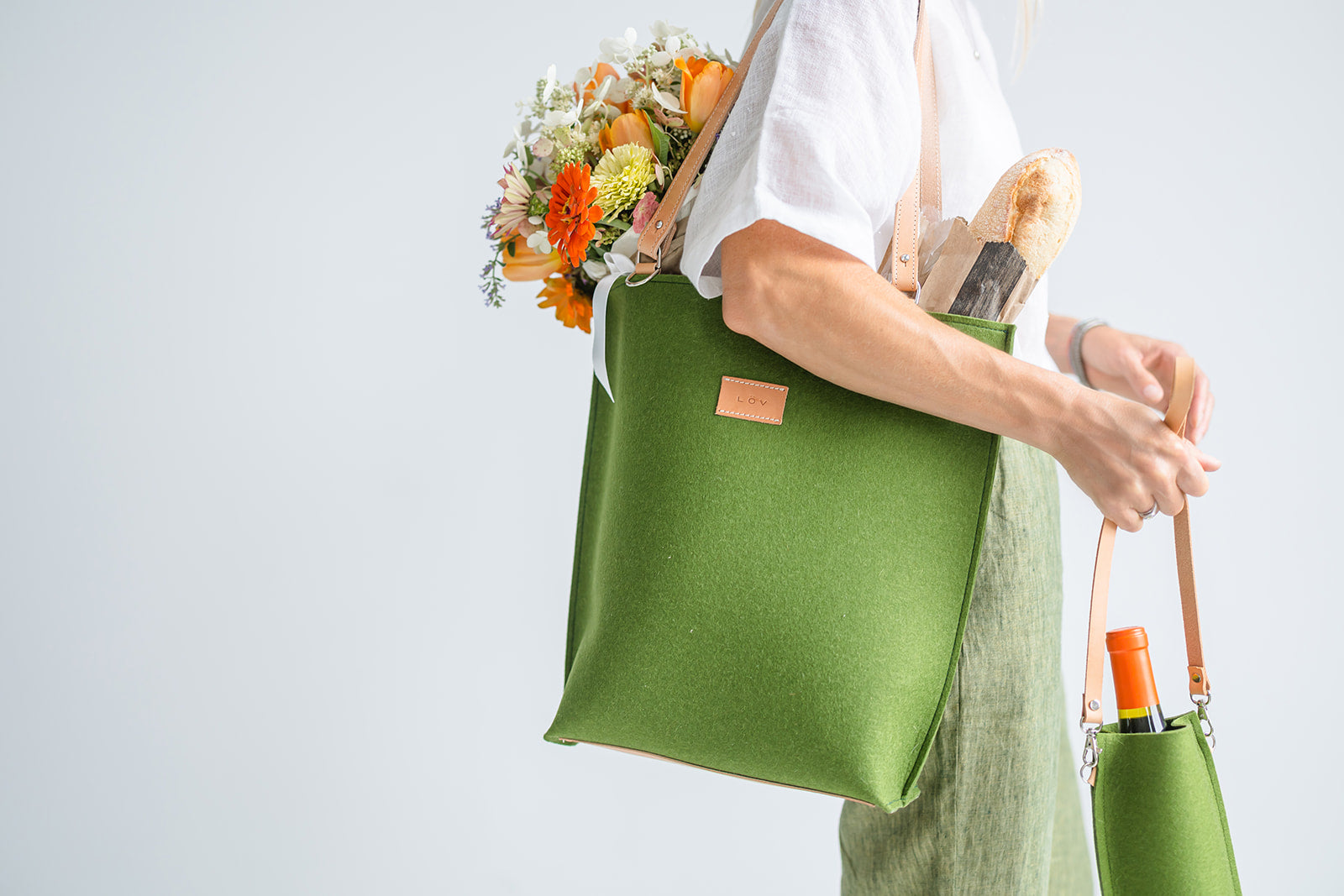 Torsby Tote | Moss-Torsby Tote-Löv Flowers