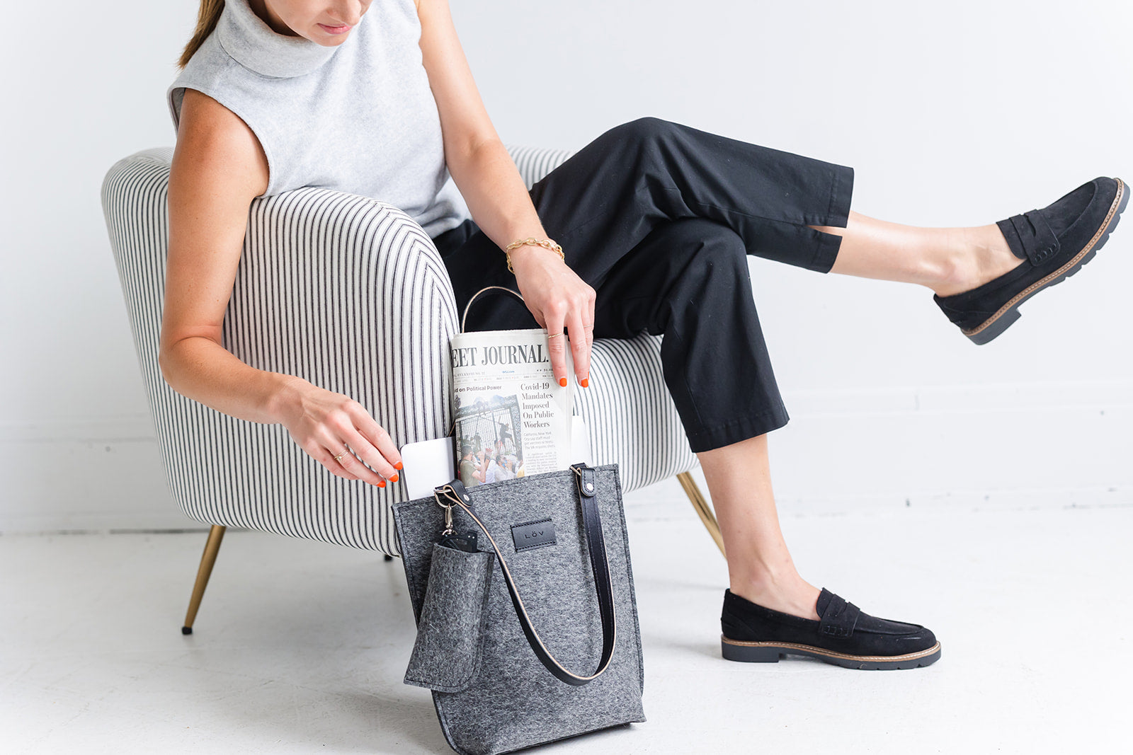 Torsby Petite | Slate-Torsby Tote Petite-Löv Flowers