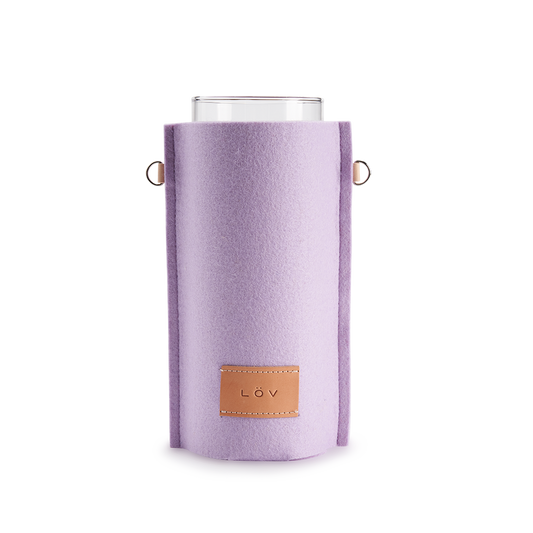 Älska Vase | Lila-Älska Vase-Löv Flowers