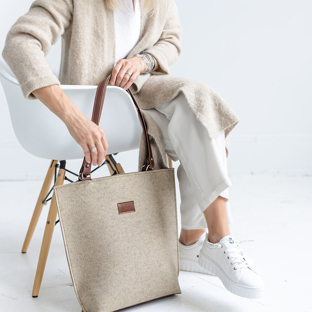 Torsby Tote | Pebble-Torsby Tote-Löv Flowers