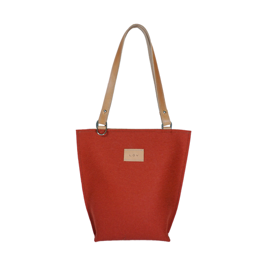 Torsby Petite | Terracotta-Torsby Tote Petite-Löv Flowers