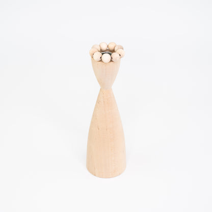 Nordic Wood Candlesticks-Löv Flowers