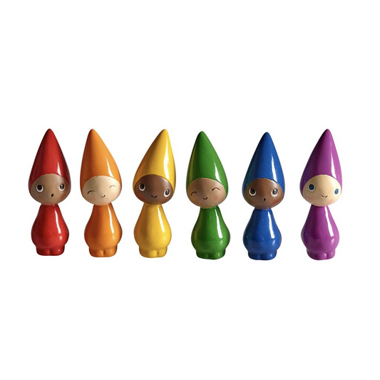 Peggy Rainbow set of 6 | 2.5 inches-Löv Flowers