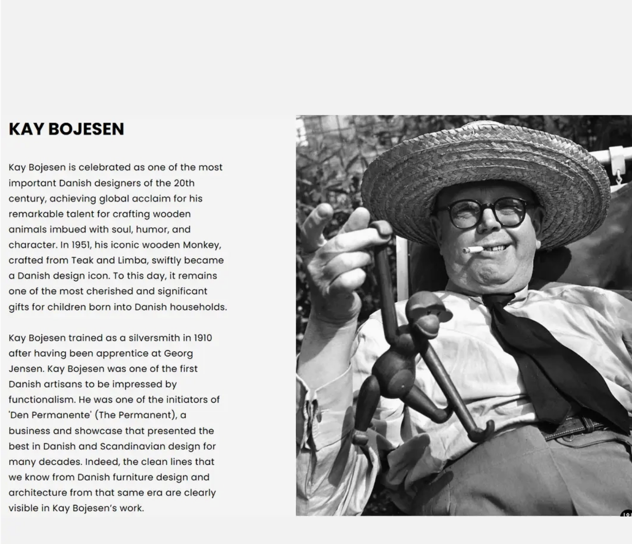 Wooden Monkeys by Kay Bojesen-Löv Flowers