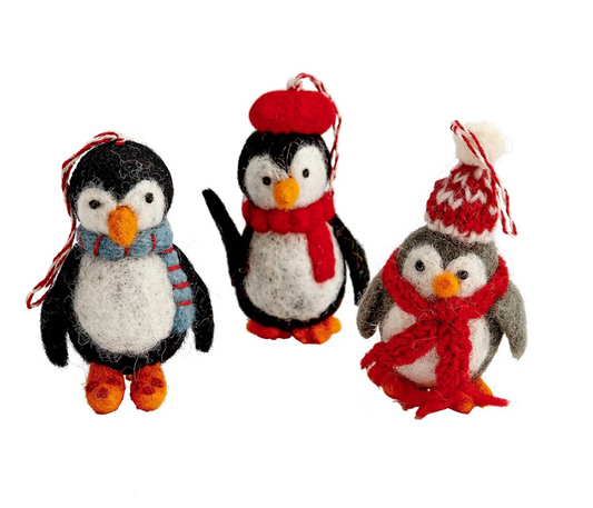 Christmas Penguin Ornaments-Löv Flowers