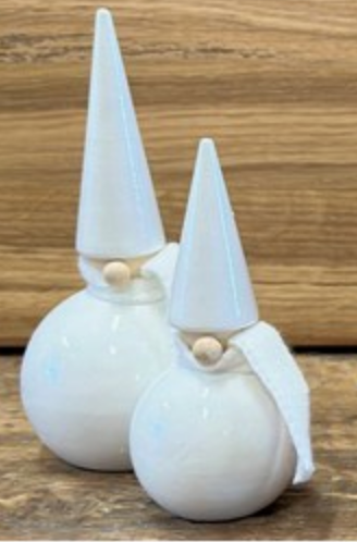 Wooden Ball Tomte-Löv Flowers