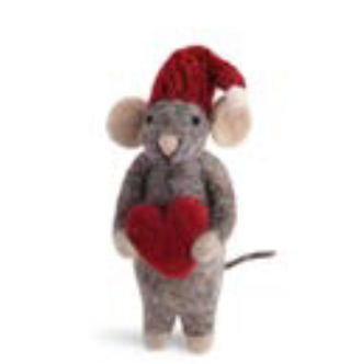 Felted Mice Ornaments-Löv Flowers