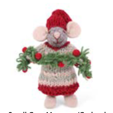 Felted Mice Ornaments-Löv Flowers