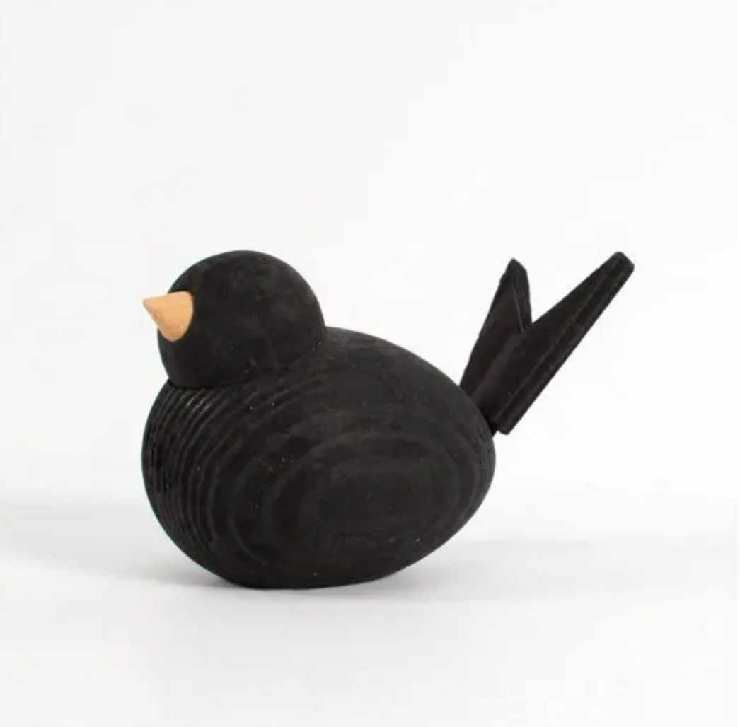 Swedish Wooden Birds-Löv Flowers