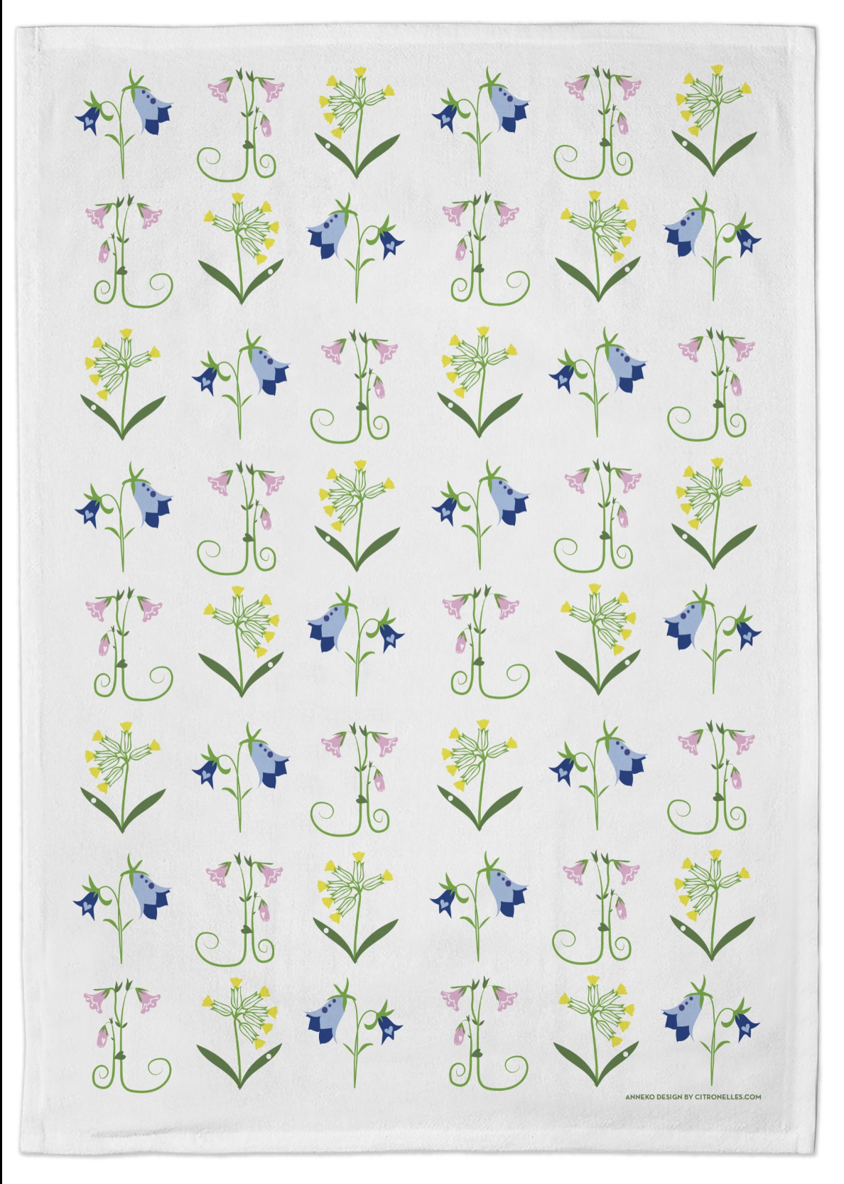 Kitchen Towels-Löv Flowers