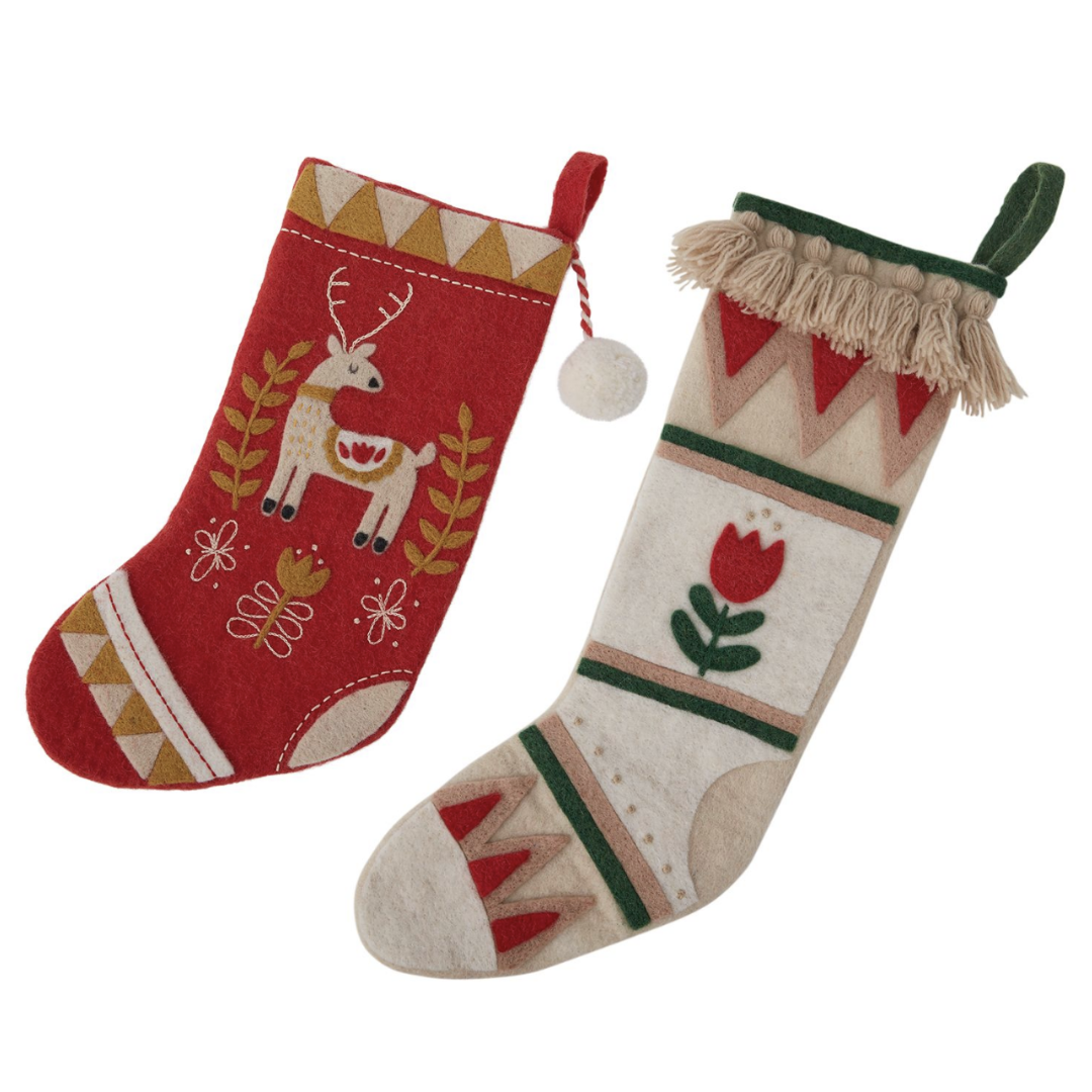 Be Merry Christmas Stockings-Löv Flowers