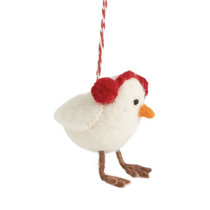 Pippy & Poppy Felt Bird Ornament-Löv Flowers