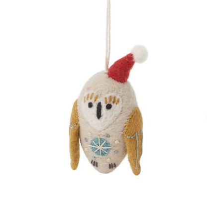 Be Merry Woodland Felt Ornaments-Löv Flowers