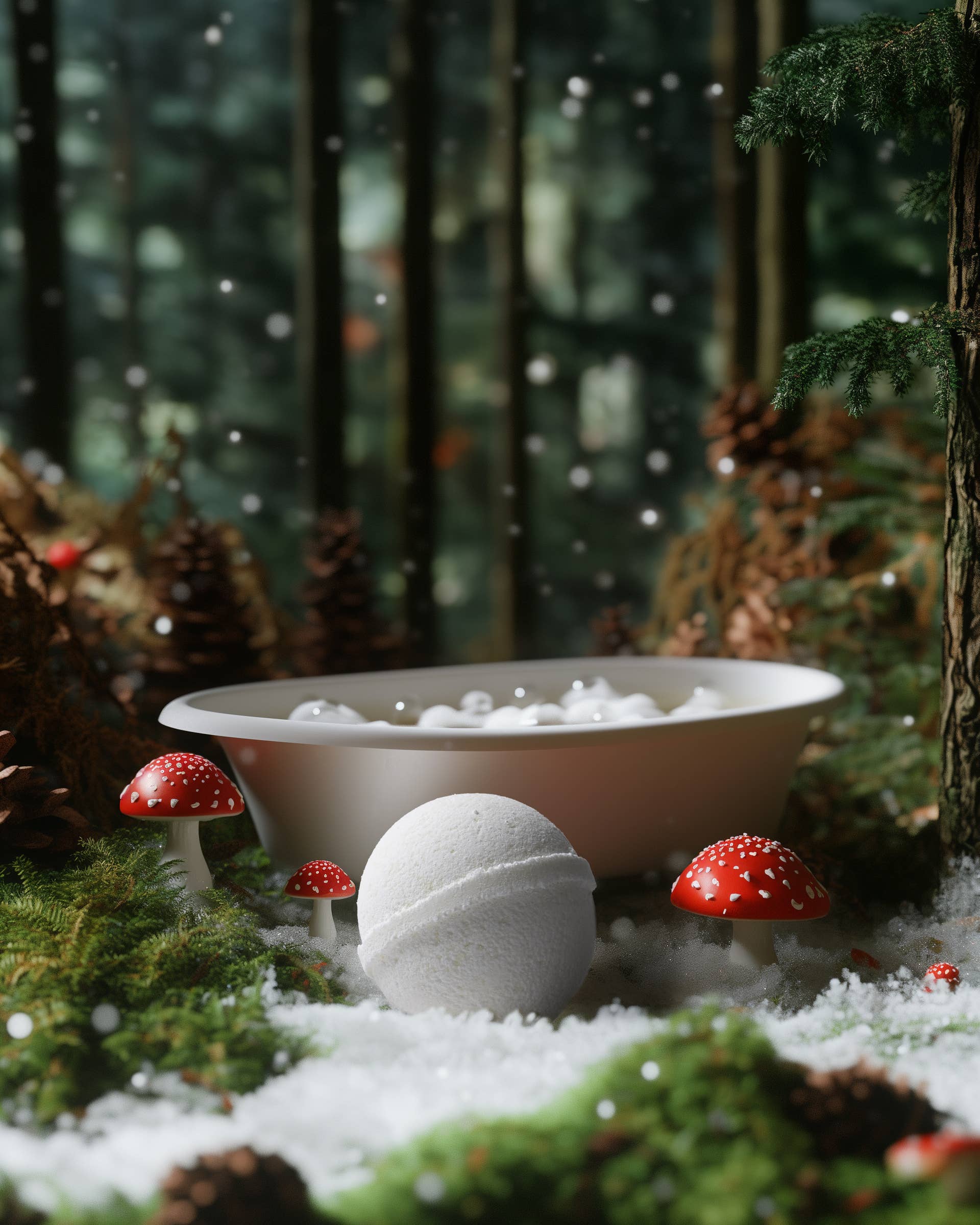 Swedish Dream Gnome Bath Bomb | Swedish Pine & Eucalyptus-Löv Flowers