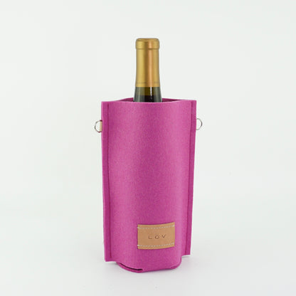 Wine Cozy | Fuschia-Löv Flowers