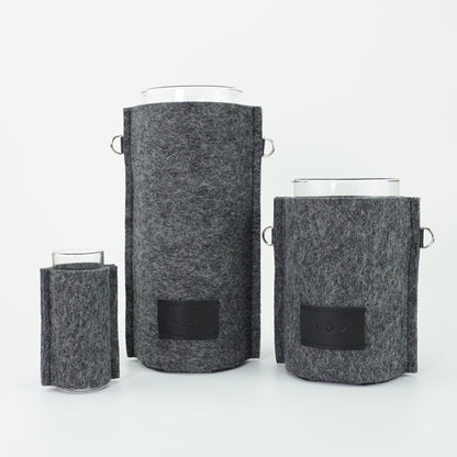 Älska Vase | Slate-Älska Vase-Löv Flowers