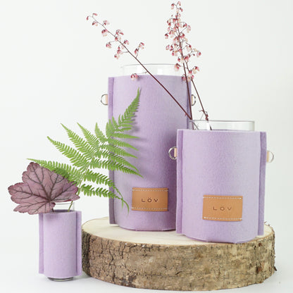 Älska Vase | Lila-Älska Vase-Löv Flowers