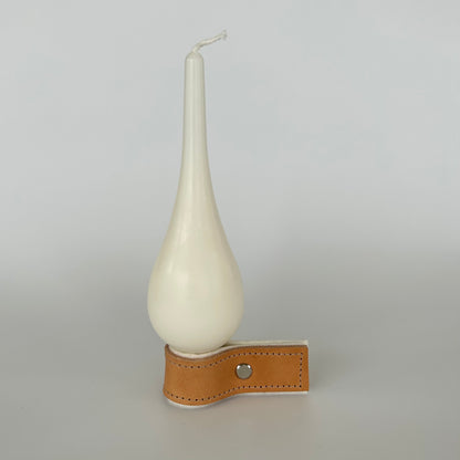 Danish Drop Candle & Holder-Löv Flowers
